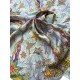 Шелковый платок "Балет" светло-бирюзовый